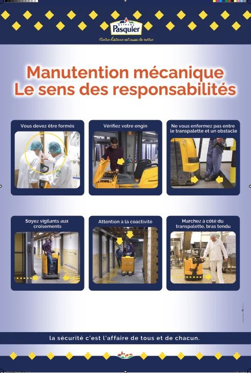 Support de formation sécurité sur les risques liés à la manutention mécanique
